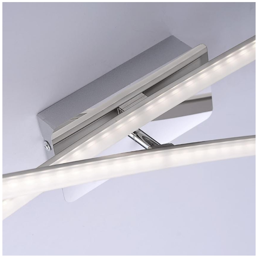Leuchten Direkt 11272-55 - Lampadario LED da superficie SIMON 2xLED/8W/230V cromo opaco