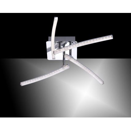 Leuchten Direkt 11291-17 - Lampadario LED da superficie SIMON 4xLED/3W/230V cromo luminoso