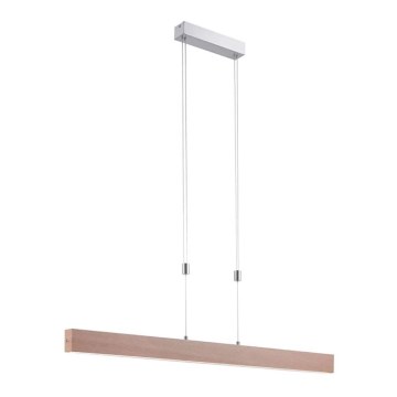 Leuchten Direkt 11420-78 - Lampadario LED a sospensione con cavo AMANDA LED/30W/230V 2700-5000K 110 cm marrone
