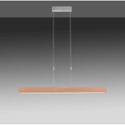 Leuchten Direkt 11420-78 - Lampadario LED a sospensione con cavo AMANDA LED/30W/230V 2700-5000K 110 cm marrone