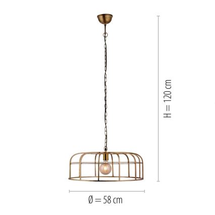 Leuchten Direkt 11493-60 - Lampadario su catena AMIR 1xE27/25W/230V