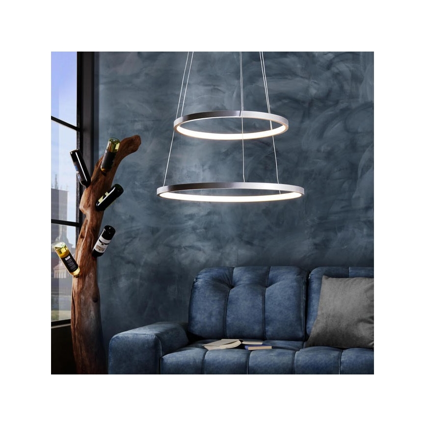 Leuchten Direkt 11525-21 - Lampadario LED a sospensione con filo CIRCLE 1xLED/15W/230V + LED/25W