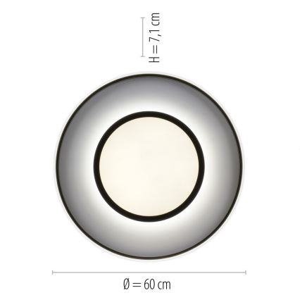 Leuchten Direkt 11627-18 - Luce LED RGB dimmerabile AREDA LED/31W/230V 2700-5000K + telecomando