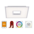 Leuchten Direkt 11645-16 - Plafoniera LED RGB dimmerabile RECESS LED/22,5W/230V + LED/5W + telecomando