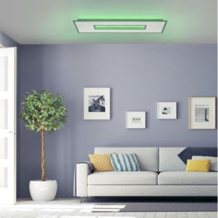 Leuchten Direkt 11646-16 - LED RGB plafoniera dimmerabile RECESS LED/41W/230V + LED/7,5W + telecomando