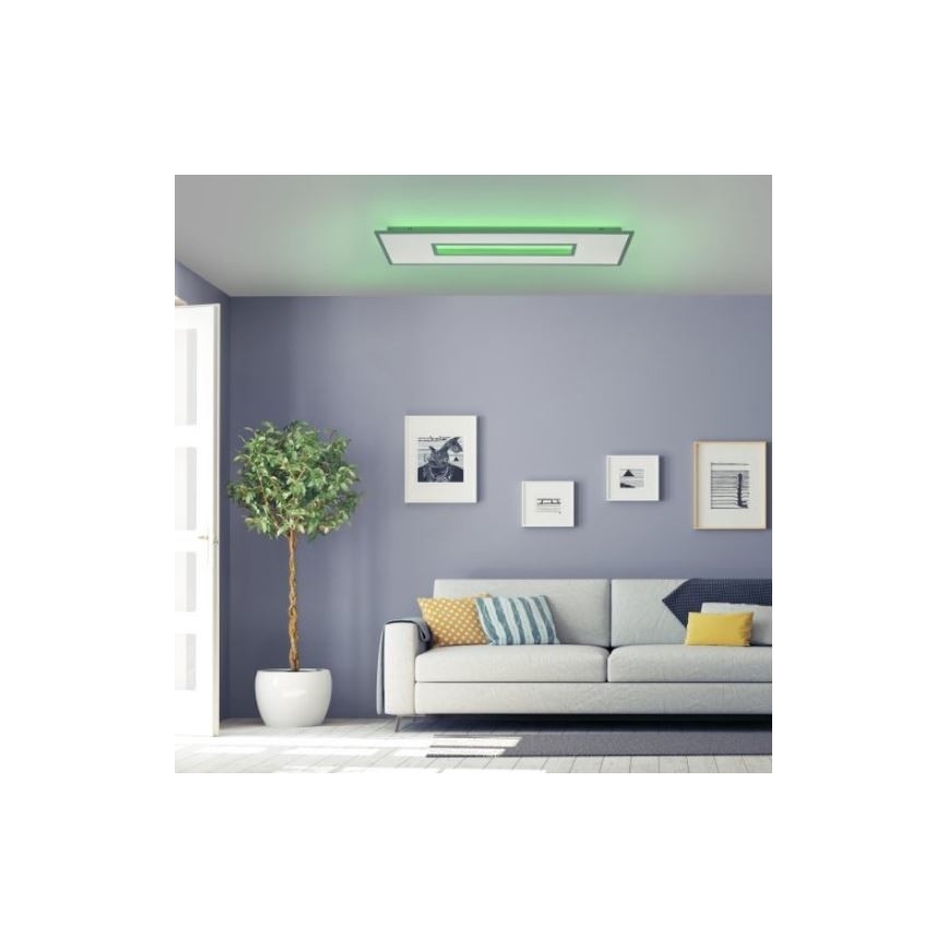 Leuchten Direkt 11646-16 - LED RGB plafoniera dimmerabile RECESS LED/41W/230V + LED/7,5W + telecomando