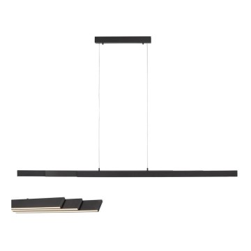 Leuchten Direkt 11660-13 - LED Regolabile lampadario su filo LUZI 3xLED/13W/230V nero