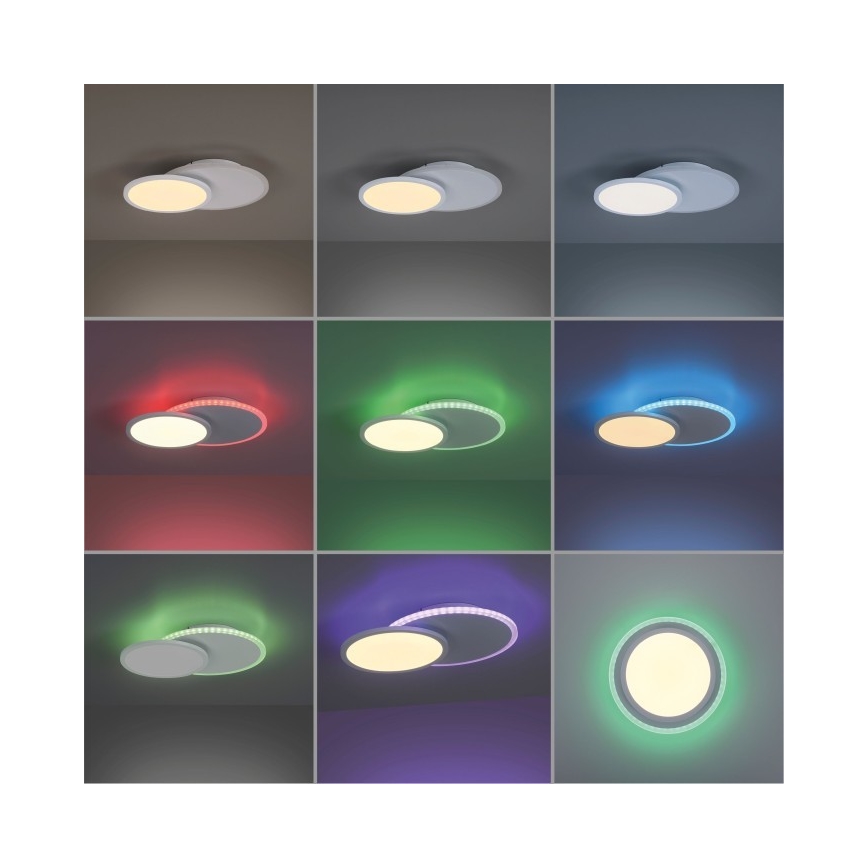 Leuchten Direkt 11662-16 - Plafoniera LED RGB dimmerabile ARENDA LED/21W/230V + telecomando