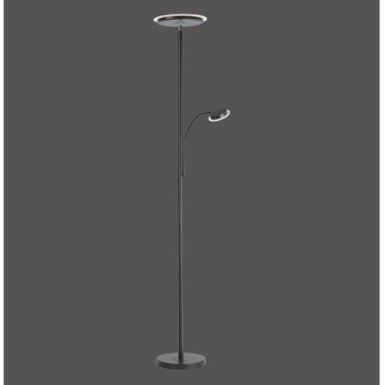 Leuchten Direkt 11709-18 - Lampada da terra LED dimmerabile HANS LED/22W/230V + LED/4W