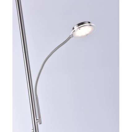 Leuchten Direkt 11709-55 - Lampada da terra LED dimmerabile HANS LED/22W/230V + LED/4W