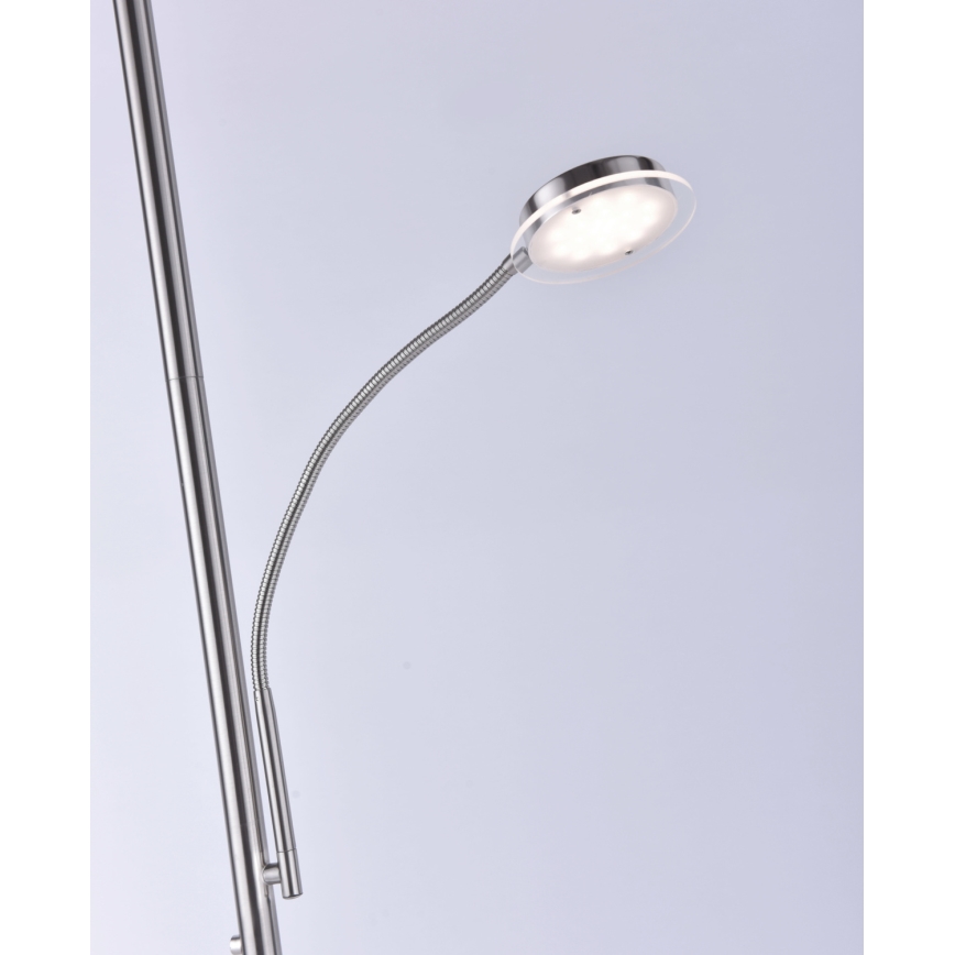 Leuchten Direkt 11709-55 - Lampada da terra LED dimmerabile HANS LED/22W/230V + LED/4W