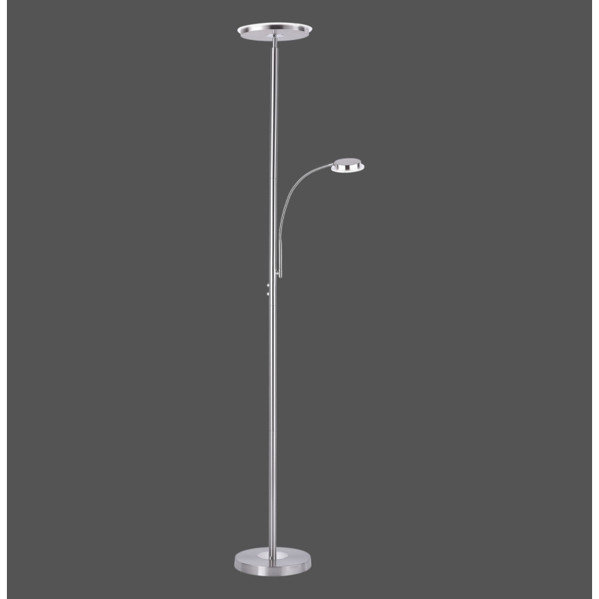 Leuchten Direkt 11709-55 - Lampada da terra LED dimmerabile HANS LED/22W/230V + LED/4W