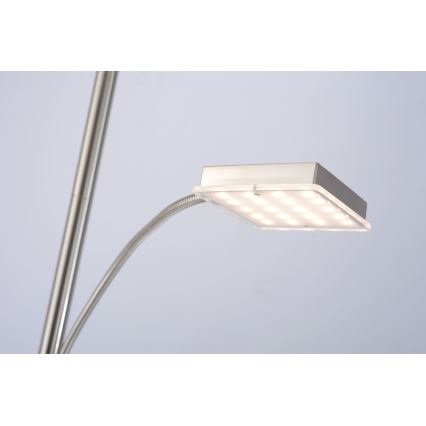 Leuchten Direkt 11710-55 - Lampada da terra LED dimmerabile HANS LED/22W/230V + LED/4W