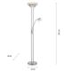 Leuchten Direkt 11730-55 - Lampada LED da terra dimmerabile ZAHARA LED/16W/230V + LED/5W