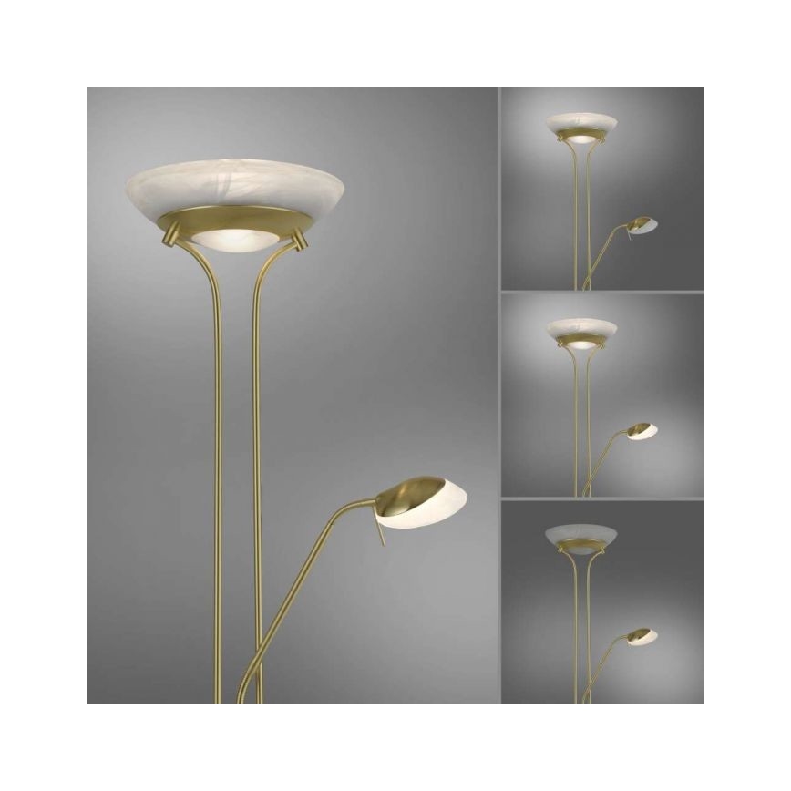 Leuchten Direkt 11730-60 - Lampada LED da terra dimmerabile ZAHARA LED/16W/230V + LED/5W