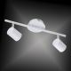 Leuchten Direkt 11942-16 - Faretto LED TARIK 2xGU10/5W/230V bianco