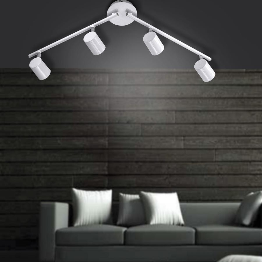 Leuchten Direkt 11944-16 - Faretto LED TARIK 4xGU10/5W/230V bianco