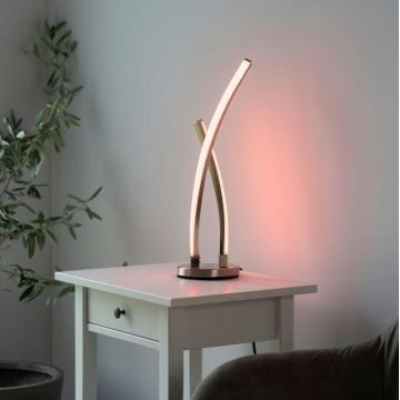 Leuchten Direkt 11991-55 - Lampada da tavolo LED RGB dimmerabile SWING LED/9,5W/230V 2700-5000K + telecomando