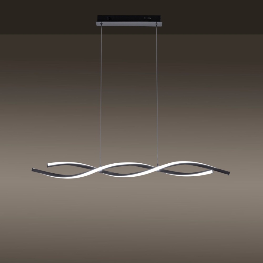 Leuchten Direkt 11994-55 - Lampadario LED RGB Dimmerabile su corda SWING 2xLED/8,5W/230V 2700-5000K + telecomando