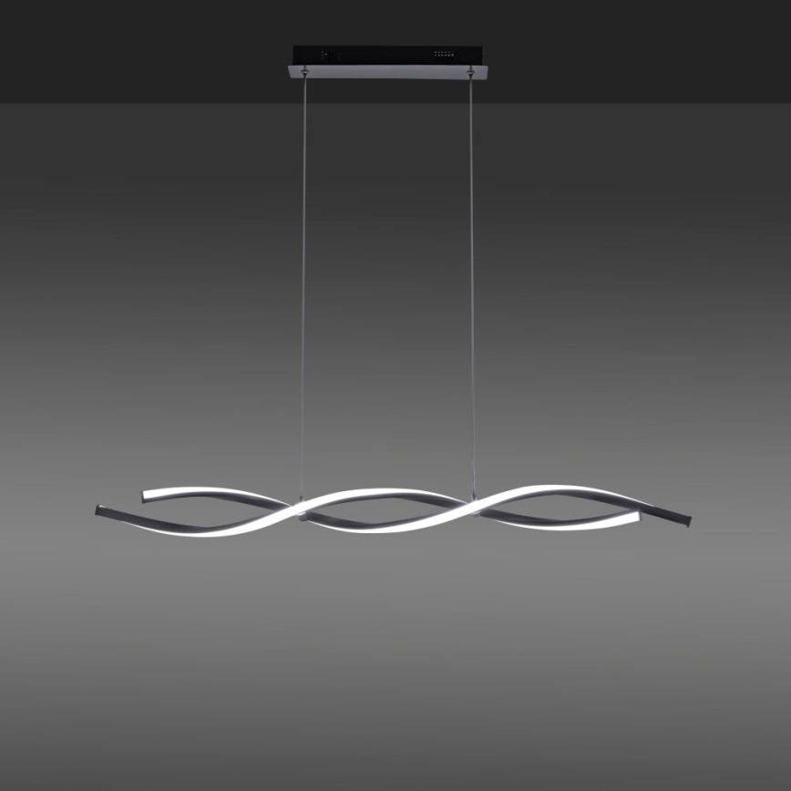 Leuchten Direkt 11994-55 - Lampadario LED RGB Dimmerabile su corda SWING 2xLED/8,5W/230V 2700-5000K + telecomando