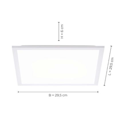 Leuchten Direkt 12200-16 - Plafoniera LED FLAT LED/17W/230V