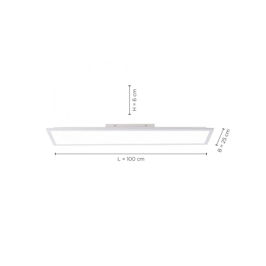 Leuchten Direkt 12204-16 - Plafoniera LED FLAT LED/24W/230V