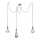 Leuchten Direkt 13571-60 - Lampadario a sospensione con filo DIY 3xE27/60W/230V ragno ottone