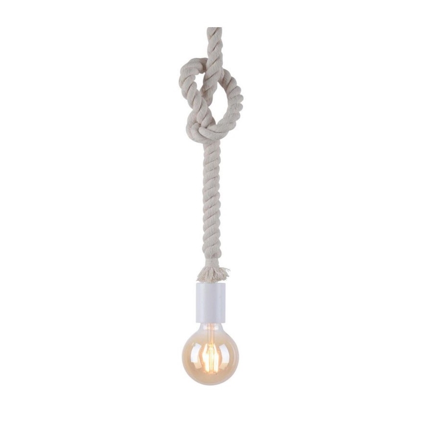Leuchten Direkt 13572-16 - Lampadario su filo DIY 1xE27/10W/230V bianco