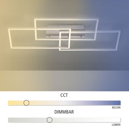 Leuchten Direkt 14150-55 - Plafoniera LED dimmerabile IVEN 3xLED/13W/230V + telecomando