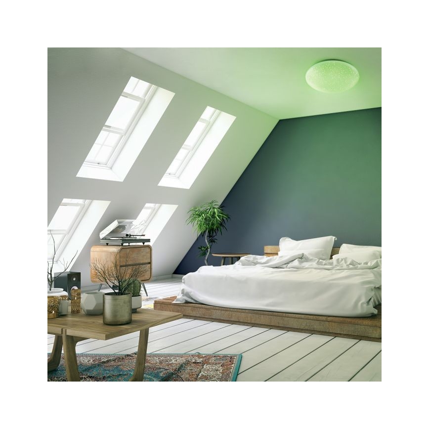 Leuchten Direkt 14241-16 - Plafoniera LED RGB dimmerabile SKYLER LED/5,6W/230V + telecomando