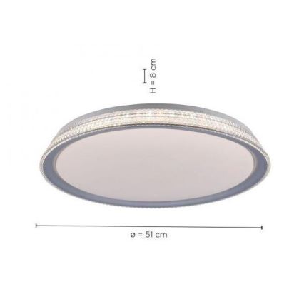 Leuchten Direkt 14359-21 - Plafoniera LED dimmerabile KARI LED/36W/230V