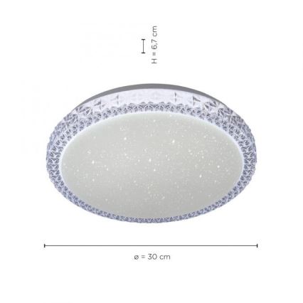 Leuchten Direkt 14370-00 - Plafoniera LED dimmerabile FRIDA LED/12W/230V