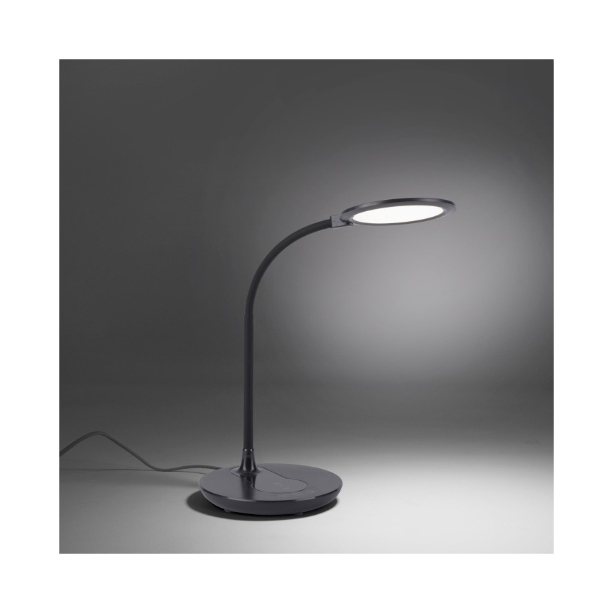 Leuchten Direkt 14416-18 - Lampada da tavolo touch LED dimmerabile con ricarica wireless ASTRID LED/5W/230V 3000/4000/5500K + USB