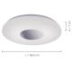 Leuchten Direkt 14422-17 - Plafoniera LED da bagno con sensore LAVINIA LED/18W/230V IP44