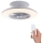 Leuchten Direkt 14445-55 - Plafoniera LED dimmerabile con ventola LEONARD LED/32W/230V + telecomando