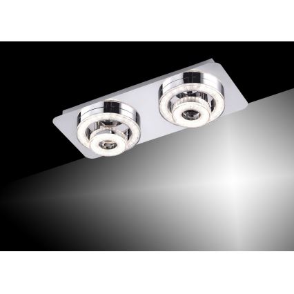 Leuchten Direkt 14521-17 - Plafoniera LED TIM 2xLED/2,8W/230V + 2xLED/3,1W