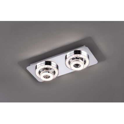 Leuchten Direkt 14521-17 - Plafoniera LED TIM 2xLED/2,8W/230V + 2xLED/3,1W