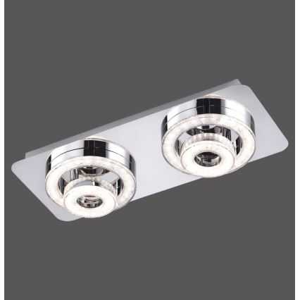 Leuchten Direkt 14521-17 - Plafoniera LED TIM 2xLED/2,8W/230V + 2xLED/3,1W