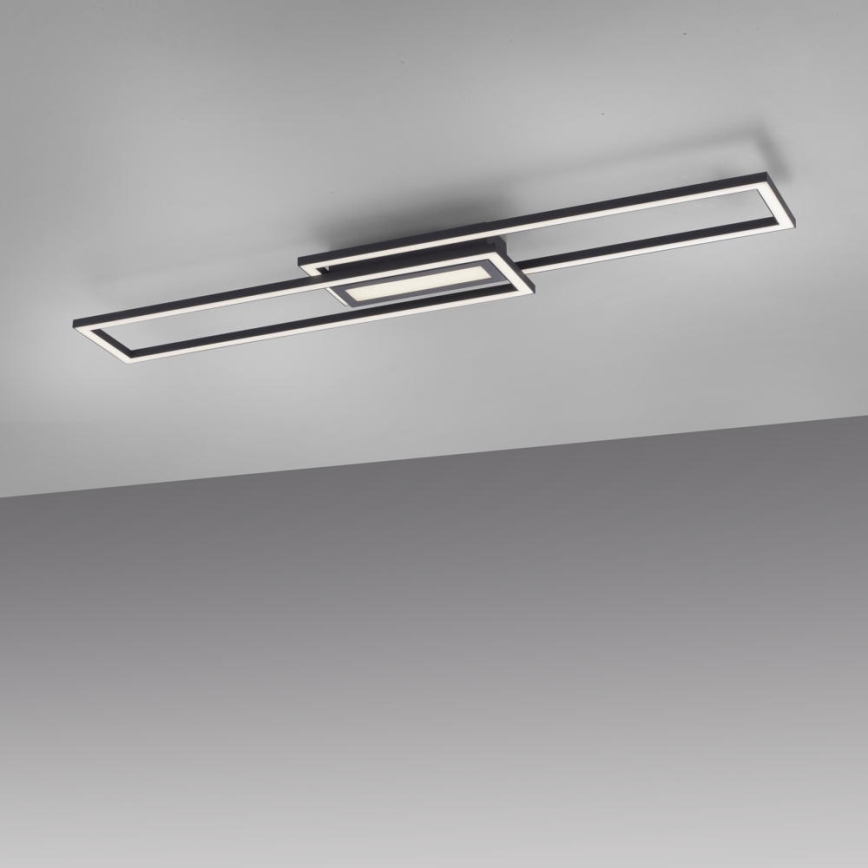 Leuchten Direkt 14696-18 - LED Lampadario a plafone dimmerabile ASMIN LED/45W/230V nero