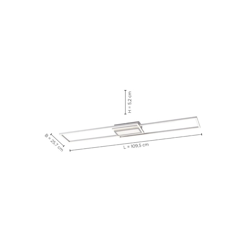 Leuchten Direkt 14711-55 - Plafoniera LED dimmerabile ASMIN LED/42W/230V 3000-5000K + telecomando