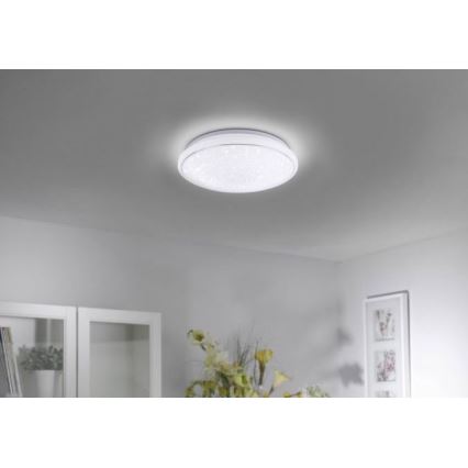Leuchten Direkt 14743-16 - Plafoniera LED RGB dimmerabile JUPI LED/28W/230V Tuya 2700-5000K + telecomando