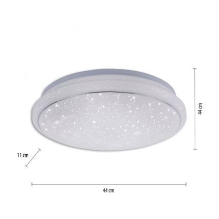 Leuchten Direkt 14743-16 - Plafoniera LED RGB dimmerabile JUPI LED/28W/230V Tuya 2700-5000K + telecomando