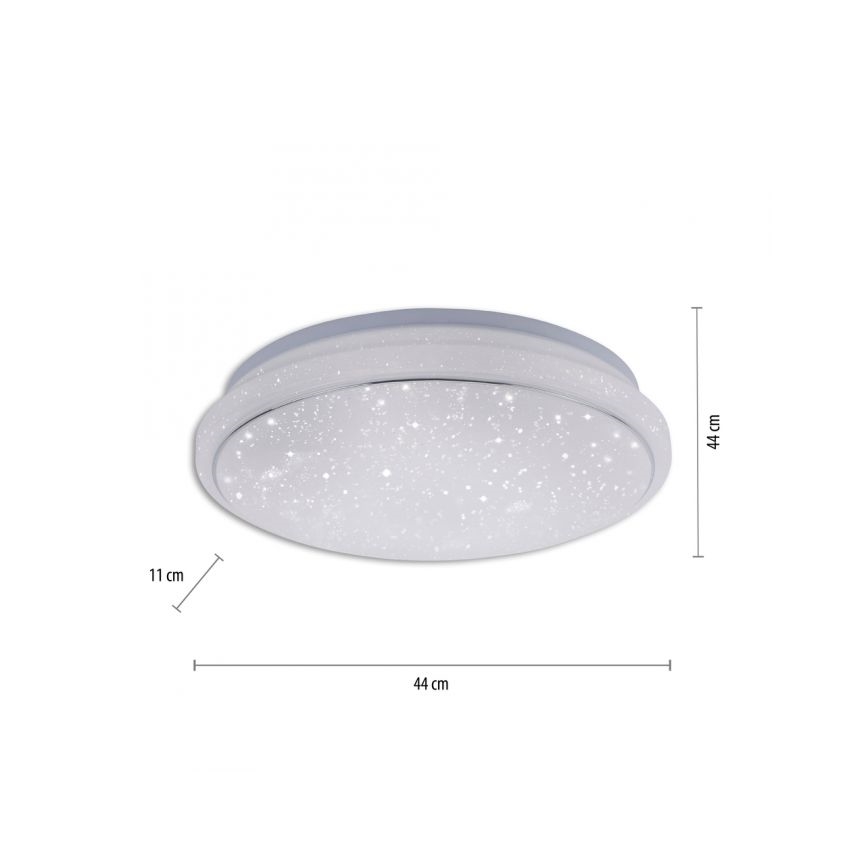 Leuchten Direkt 14743-16 - Plafoniera LED RGB dimmerabile JUPI LED/28W/230V Tuya 2700-5000K + telecomando