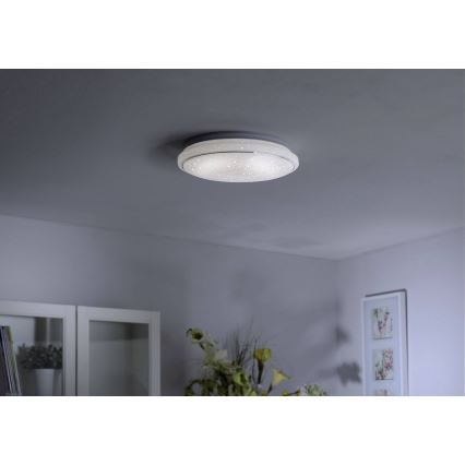 Leuchten Direkt 14744-16 - Plafoniera LED RGB dimmerabile JUPI LOLASMART LED/32W/230V + telecomando