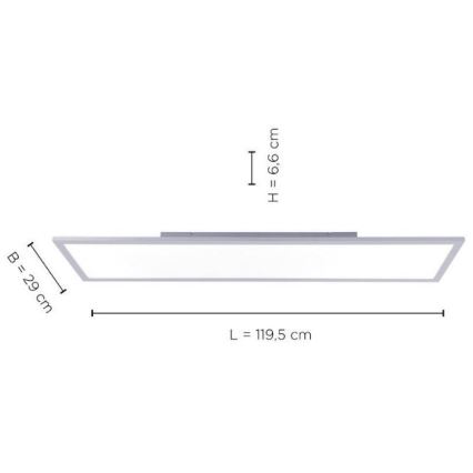 Leuchten Direkt 14753-21 - Pannello LED da parete  FLAT LED/22W/230V