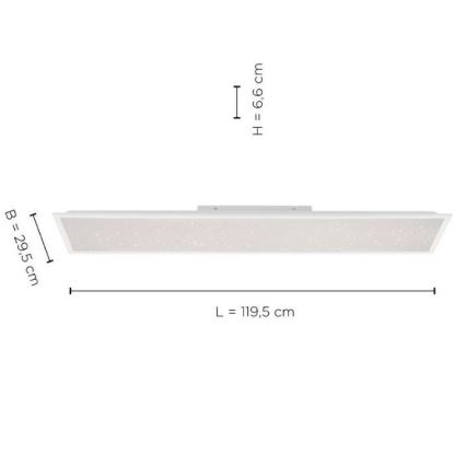 Leuchten Direkt 14762-16 - Luce LED dimmerabile STARRYFLAT LED/36W/230V + TC