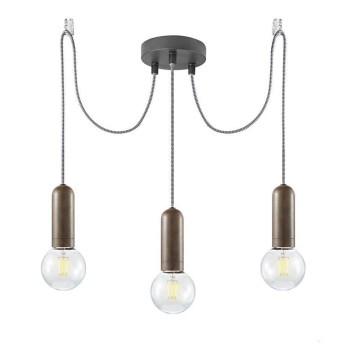 Leuchten Direkt 14776-48 - Lampadario a sospensione con filo TURN ME 3xE27/60W/230V ragno