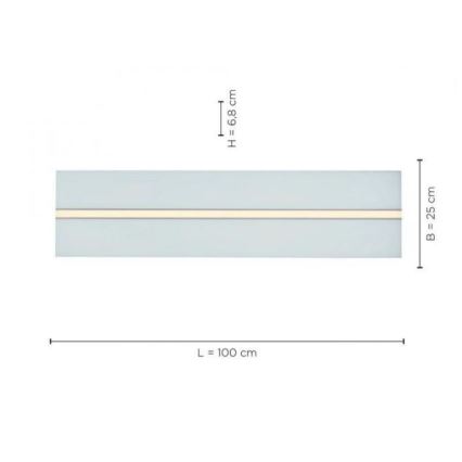 Leuchten Direkt 14854-16 - Plafoniera LED dimmerabile EDGING LED/30W/230V 2700-5000K + telecomando