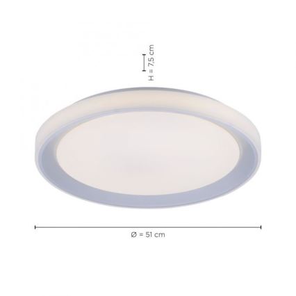 Leuchten Direkt 15110-21 - Plafoniera LED RGB dimmerabile LENI LOLASMART LED/40W/230V + telecomando