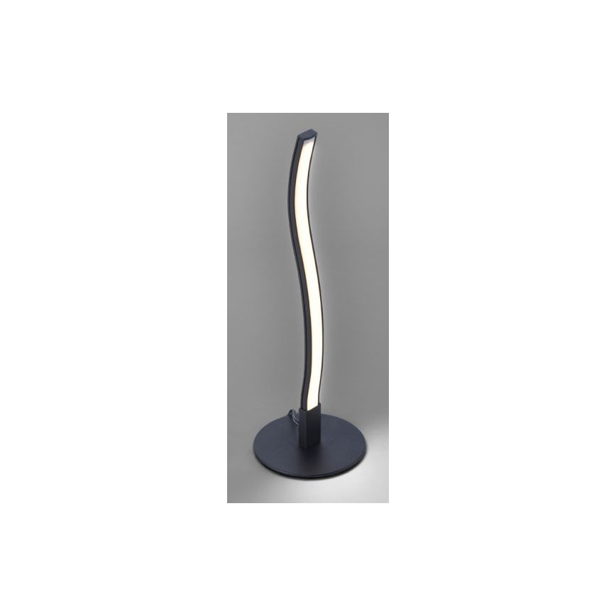 Leuchten Direkt 15128-18 - Lampada da tavolo LED WAWE LED/3W/230V nera